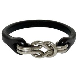 Bracciale Nodo da Uomo Gucci Marrone Marrone scuro