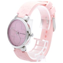 Louis Vuitton Tambour Quartz Stainless Steel and Monogram Rubber 34 Andere