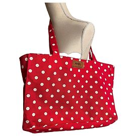 Borsa tote Kenzo a pois rossi e bianchi Bianco Rosso