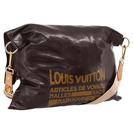 Sac à épaule LOUIS VUITTON Raindrop Bethus Vernis Marron LV Auth mr2916A Marron