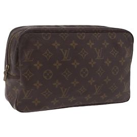 LOUIS VUITTON Monogram Trousse Toilette 28 Clutch Bag M47522 LV Auth BA16372 Monogramme