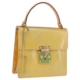 LOUIS VUITTON Monogram Vernis Spring Street Hand Bag Gris M91029 LV Auth ep16388 Gris