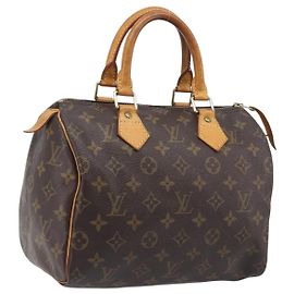 LOUIS VUITTON Monogram Speedy 25 Hand Bag M41528 LV Auth 208661A Monograma