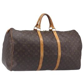 LOUIS VUITTON Monogram Keepall 60 Boston Bag M41422 LV Auth 202706 Monogramme