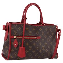 LOUIS VUITTON Monogram PopincourtPM Hand Bag 2way Red M43433 LV Auth ep16343A Roja Monograma
