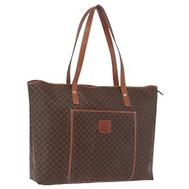 Céline CELINE Macadam Tote Bag PVC Brown Auth 208166 Braun