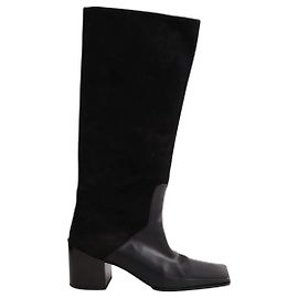 Alaïa Black Leather Boots Black