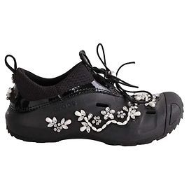 Simone Rocha X Crocs Clogs aus Stoff Schwarz Schwarz