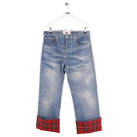 Junya Watanabe x Levis Blue Cotton Straight Jeans Blue