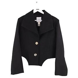 Veste en laine noire Jean Patou Noir