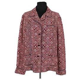 Camicia Louis Vuitton in seta bordeaux Bordò