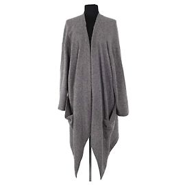 Yohji Yamamoto Cardigan aus Wolle Grau Grau