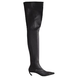 Botas Lanvin de couro preto Preto