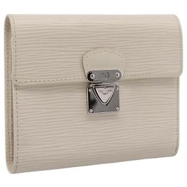 LOUIS VUITTON Epi Portefeuille Koala Wallet White M5801J LV Auth 208845V Weiß