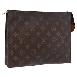 LOUIS VUITTON Monogram Poche Toilette 26 Pouch M47542 LV Auth ep16497 Monogramma