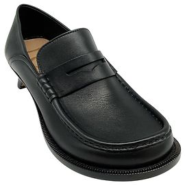 Mocasines Campo Flap Back de piel negra Loewe Negro