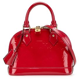 Bolsa Louis Vuitton Monogram Vernis Alma BB vermelha Vermelho