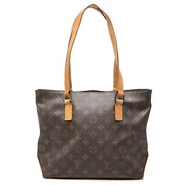 Brown Louis Vuitton Monogram Cabas Piano Tote Bag Brown