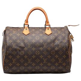 Louis Vuitton Monogram Speedy 35 Boston Tasche Braun Braun
