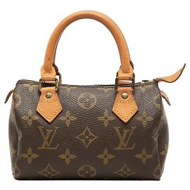 Bolsa Louis Vuitton Monogram Mini Speedy HL Castanha Marrom