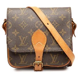 Borsa a tracolla Louis Vuitton Monogram Cartouchiere PM Marrone Marrone