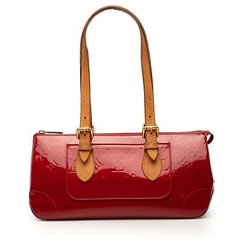 Borsa a tracolla Louis Vuitton Monogram Vernis Rosewood Avenue rossa Rosso