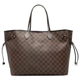 Bolso Tote Louis Vuitton Damier Ebene Neverfull GM marrón Castaño