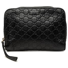 Clutch Gucci Guccissima Negra Negro