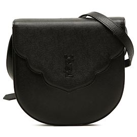 Autre Marque Black Saint Laurent Leather Monogram Crossbody Black