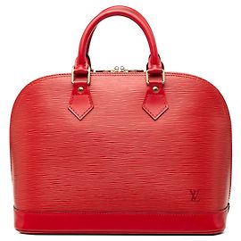 Louis Vuitton Epi Alma PM Handtasche rot Rot