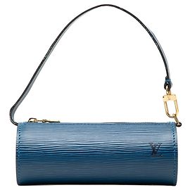 Louis Vuitton Epi Pochette Papillon Handtasche Blue Blau