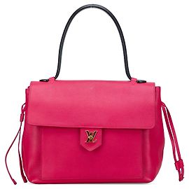Borsa Louis Vuitton Lockme PM in pelle di vitello rosa Rosa