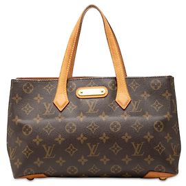 Brown Louis Vuitton Monogram Wilshire PM Handbag Brown