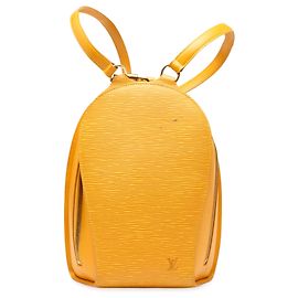 Mochila Louis Vuitton Epi Mabillon Amarela Amarelo