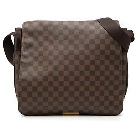 Borsa a tracolla Louis Vuitton Damier Ebene Bastille Marrone Marrone