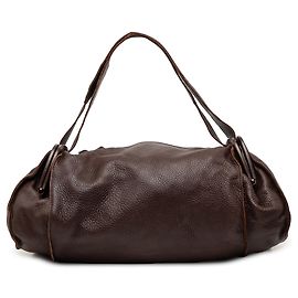 Brown Bottega Veneta Leather Side Pocket Shoulder Bag Brown