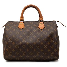 Borsa Boston Louis Vuitton Monogram Speedy 30 Marrone Marrone