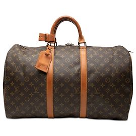 Mala de Viagem Louis Vuitton Monogram Keepall 50 Castanha Marrom