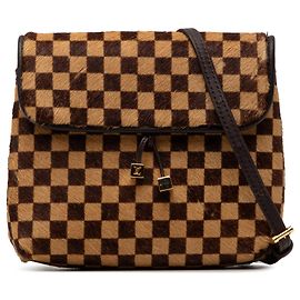 Borsa a tracolla Louis Vuitton Damier Sauvage Gazelle marrone Marrone