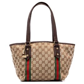 Borsa Tote Gucci GG Canvas Jolicoeur marrone Marrone