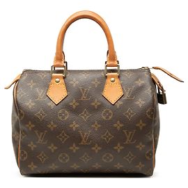 Borsa Boston Louis Vuitton Monogram Speedy 25 Marrone Marrone