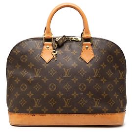 Brown Louis Vuitton Monogram Alma PM Handbag Brown