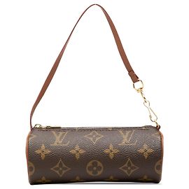 Brown Louis Vuitton Monogram Papillon Pochette Handbag Brown