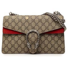 Borsa a tracolla Gucci Dionysus Medium GG Supreme Beige Beige