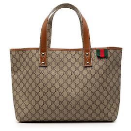 Tote Gucci Medium GG Supreme Web Loop Bege Bege