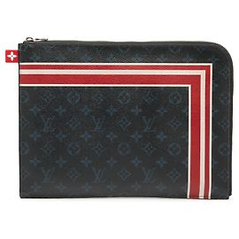 Borsa a pochette Louis Vuitton Monogram Cobalt Pochette Jour GM Blu Blu