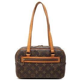 Bolsa de Ombro Louis Vuitton Monogram Cite MM Castanha Marrom