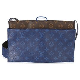 Pochette Outdoor Louis Vuitton Monogram Canvas Pacific Blue Bleu