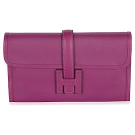Hermès Anemone Swift Jige Duo Clutch Violet