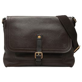 Borsa a tracolla Louis Vuitton Utah Omaha marrone Marrone